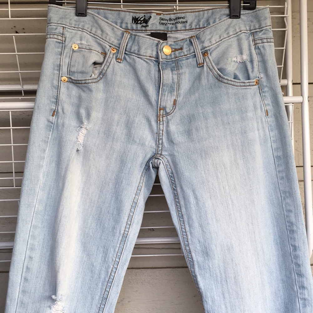MOSIMMO SUPPLY CO. LIGHT WASH DISTRESSED JEAN